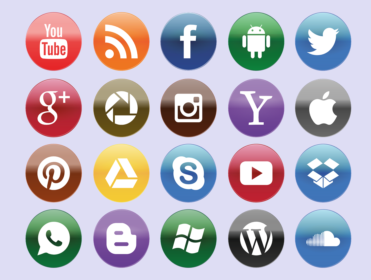 social media icons